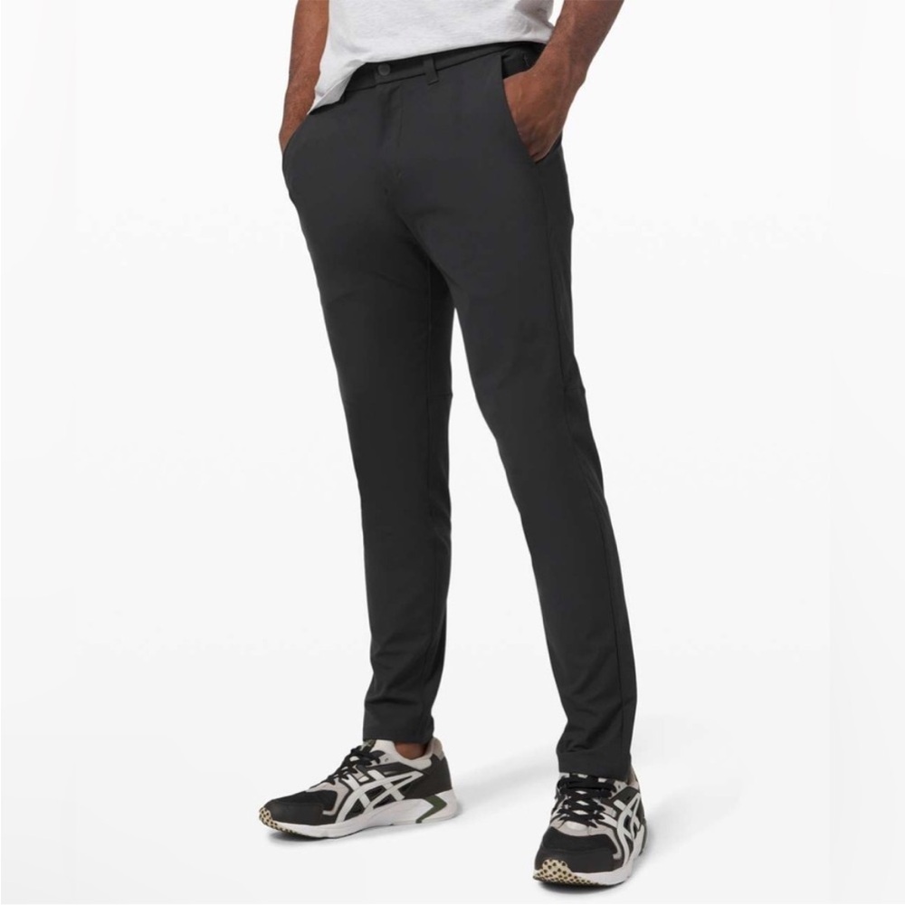 Lululemon commission slim pant black 31 tall 33” mens‎